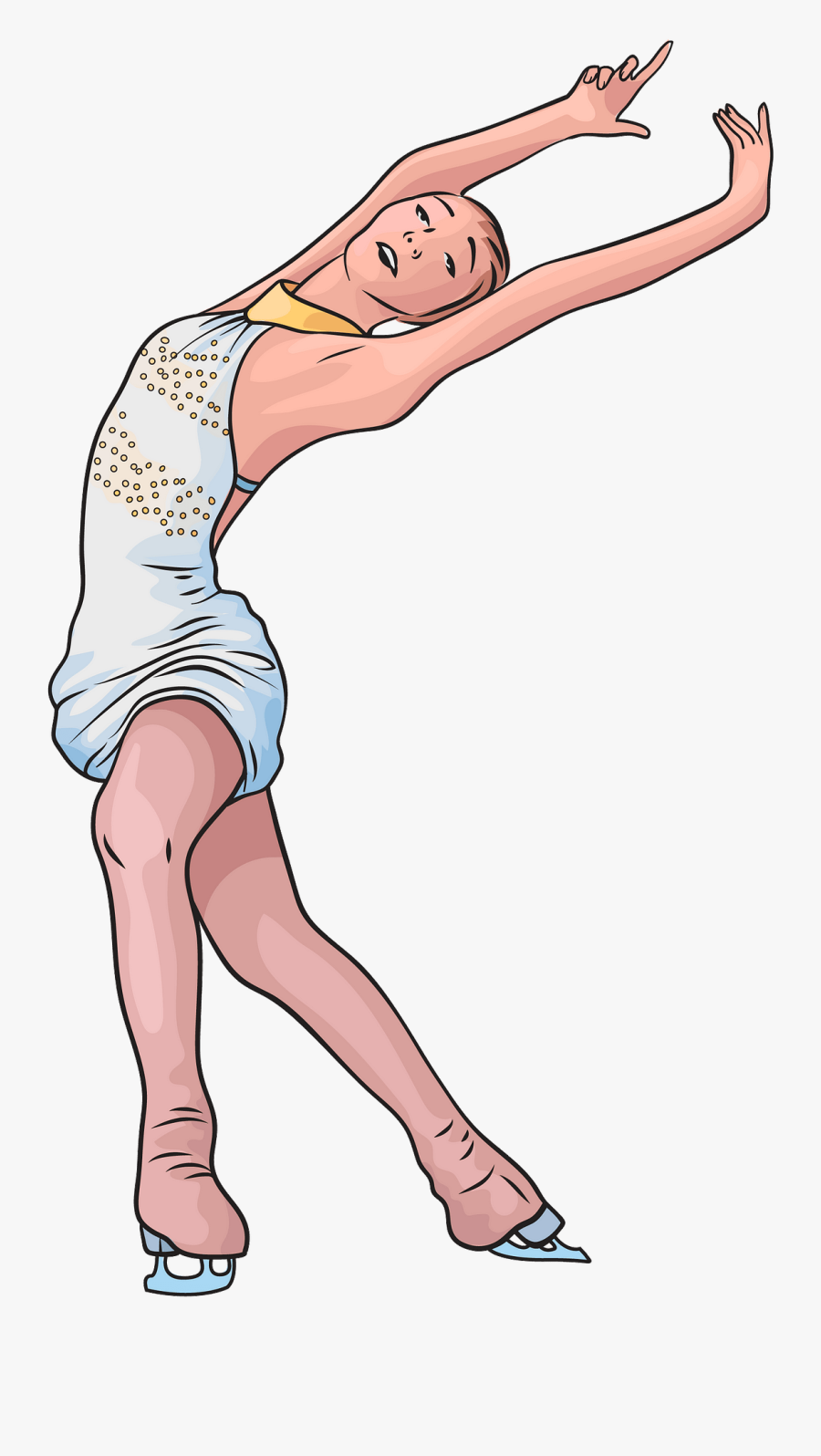 Figure Skating Jumps, Transparent Clipart