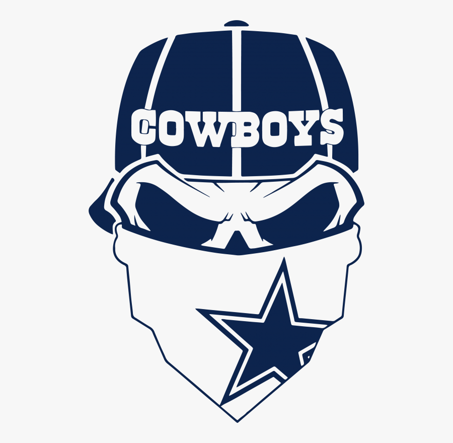 Dallas Cowboys Skull Logo, Transparent Clipart