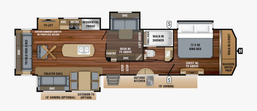 2019 Fifth Wheel Trailers, Transparent Clipart