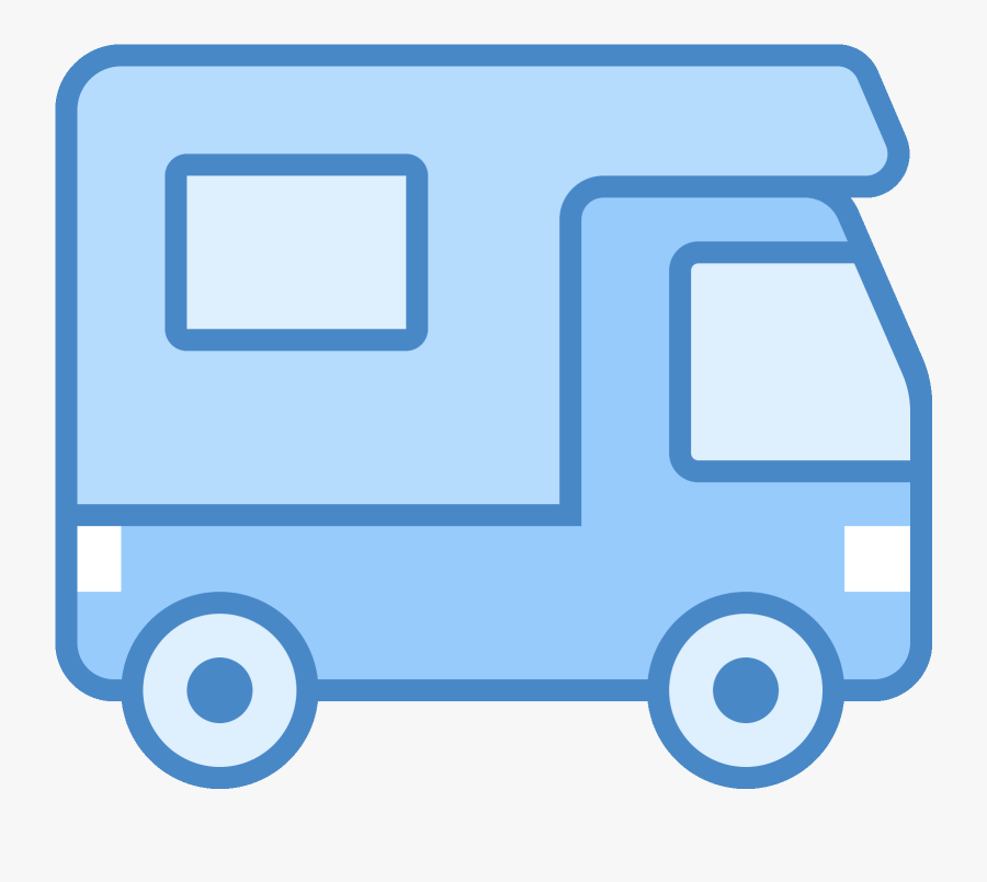 The Icon Is A Very Simplified Depiction Of An Rv Camper - Tow Truck Vehicles Icon, Transparent Clipart