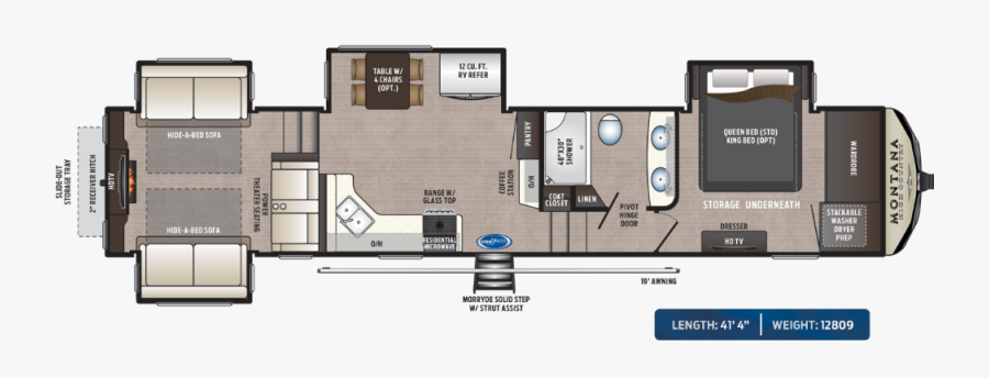 2019 Montana High Country 330rl, Transparent Clipart