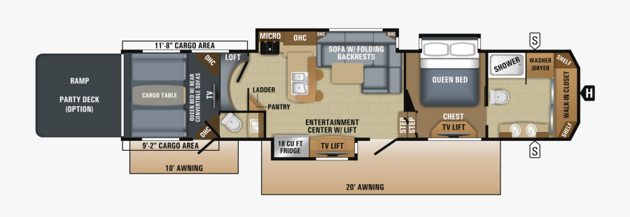 2018 Jayco Seismic 4250, Transparent Clipart