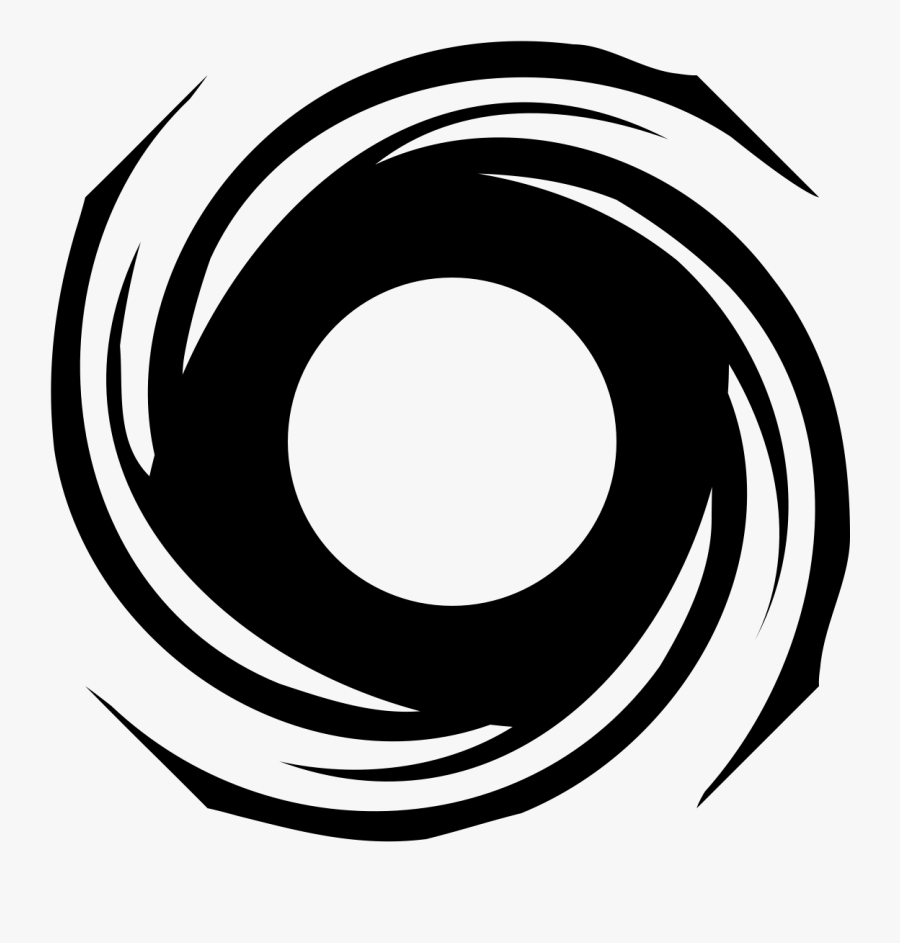 Transparent Tropical Clipart - Black And White Hurricane, Transparent Clipart