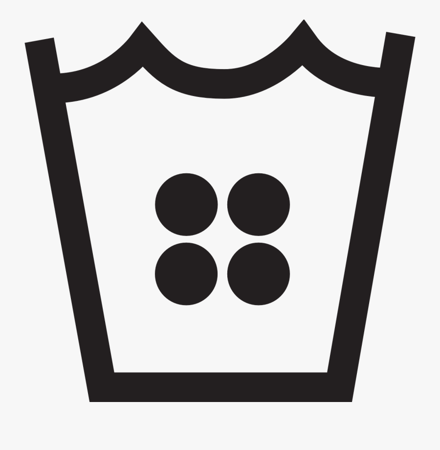 Warm Machine Wash Symbol, Transparent Clipart