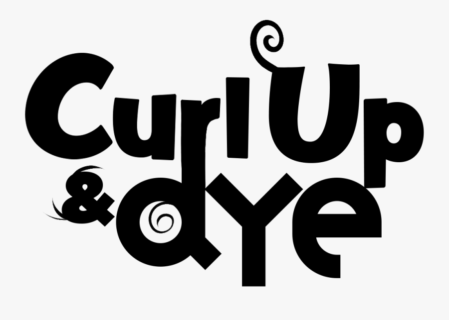 Curl Up And Dye Logo, Transparent Clipart