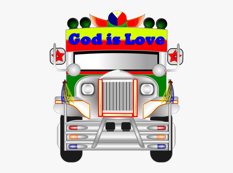 Philippine Jeepney Vehicle Vector Graphics - Jeepney Png, Transparent Clipart