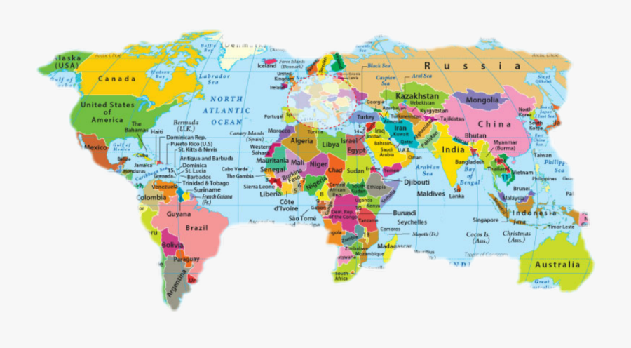Map Mapoftheworld Freetoedit - Full World Map Hd, Transparent Clipart