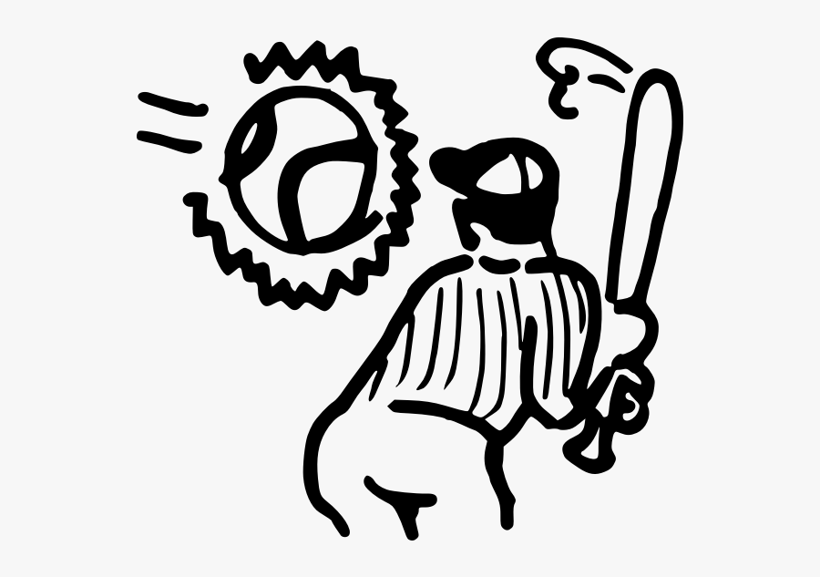 Baseball Doodle - Clip Art, Transparent Clipart