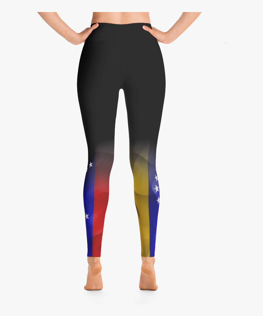 Download Hd Women"s Black "organic Venezuela Flag - Leggings, Transparent Clipart