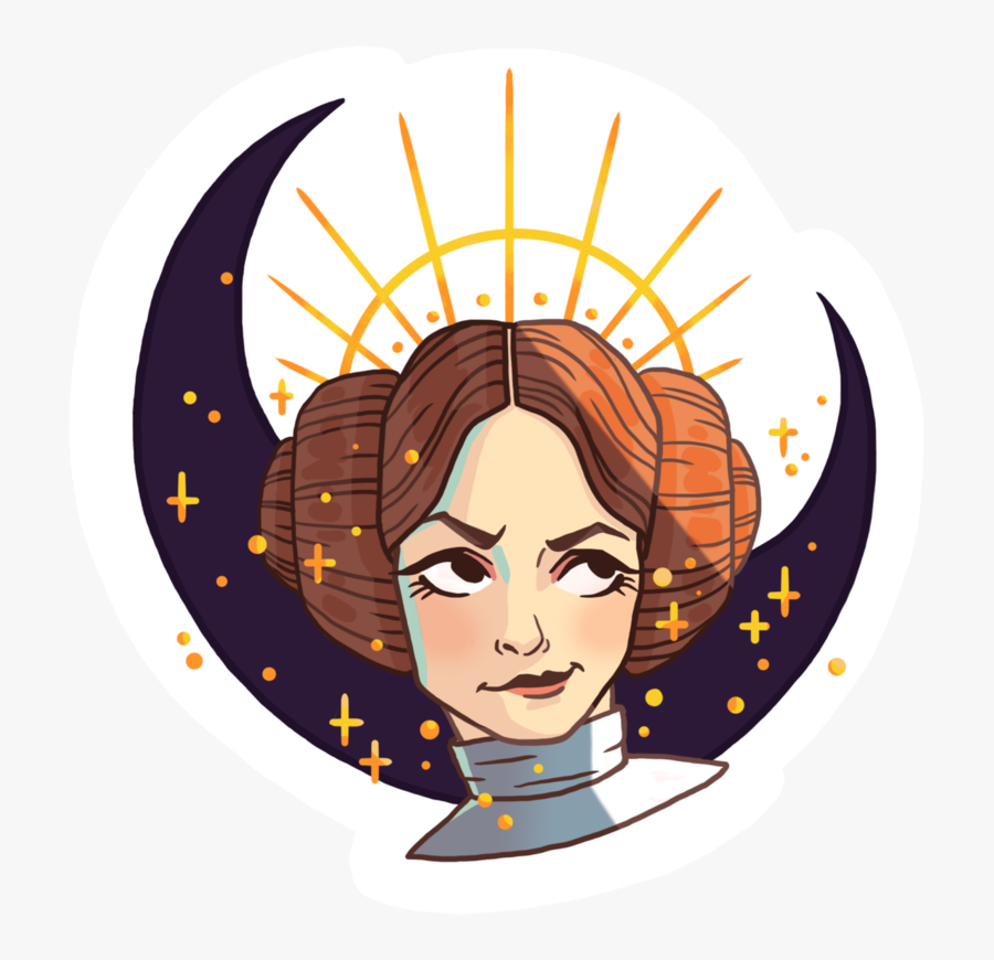 Carrie Fisher, Galaxy, And Hope Image - Princess Leia Art, Transparent Clipart