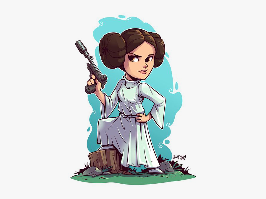 Star Wars Princess Leia Cartoon , Free Transparent Clipart - ClipartKey