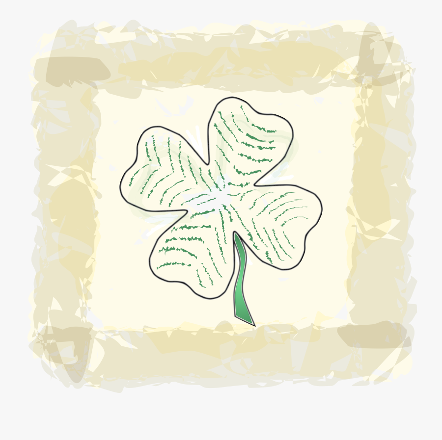 Free Clipart Of A Paddys Day Four Leaf Shamrock Clover - Birthday Cake, Transparent Clipart