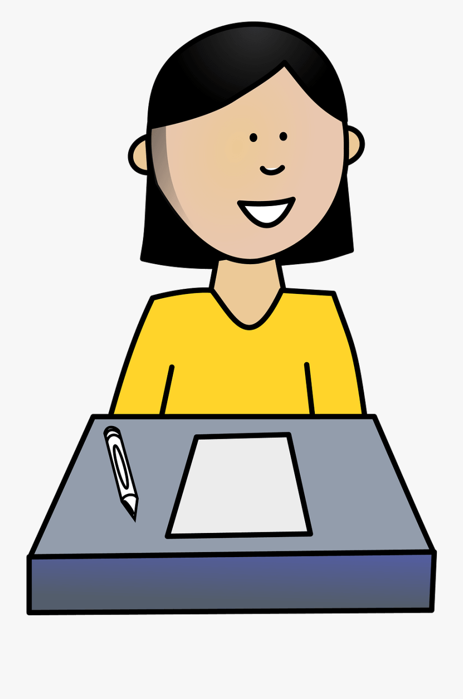 Drawing Of Student, Transparent Clipart