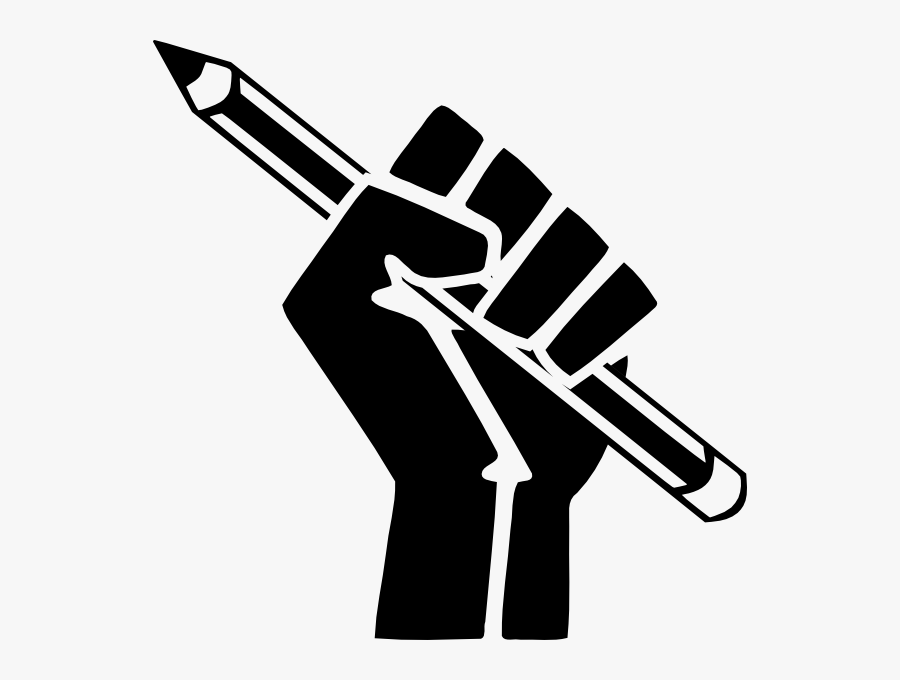 Pen In Hand Logo, Transparent Clipart