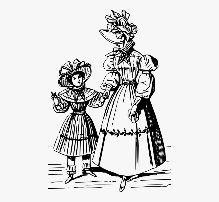 Art,monochrome Photography,artwork - Vintage French Fashion Png, Transparent Clipart