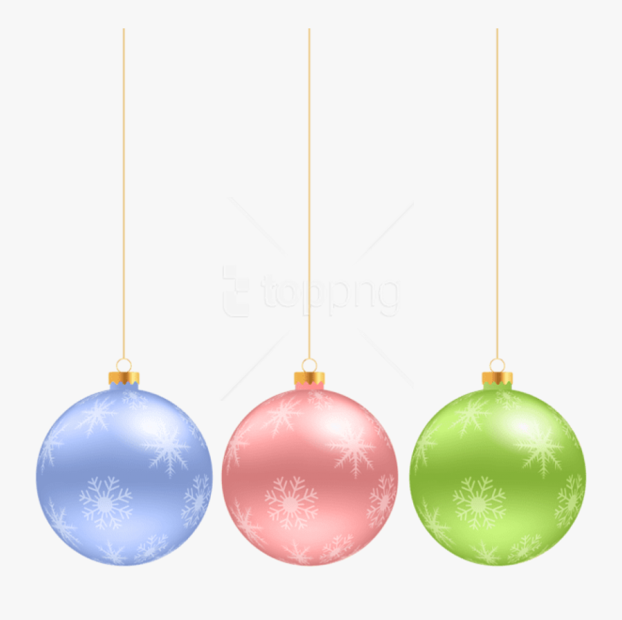 Christmas Hanging Ornaments Png - Hanging Christmas Ornaments Clip Art Free, Transparent Clipart