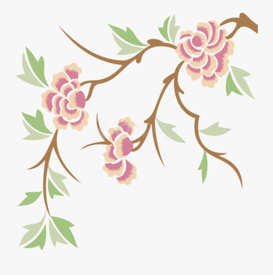 Free Png Download Floral Ornament Clipart Png Photo - Sticker, Transparent Clipart