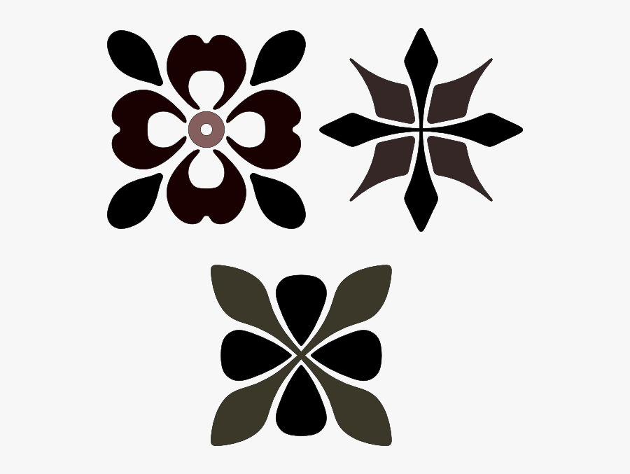 Flower Ornaments Svg Clip Arts - Flower Ornamental Design Png, Transparent Clipart