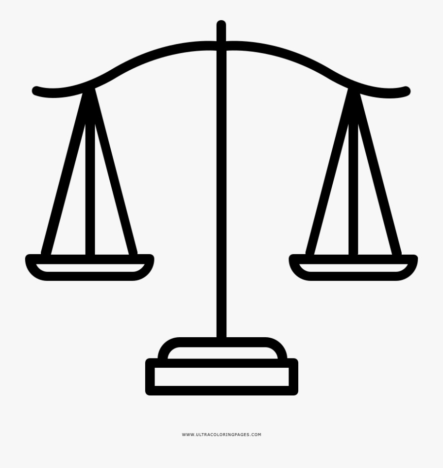 Transparent Scales Of Justice Clip Art - Icon, Transparent Clipart