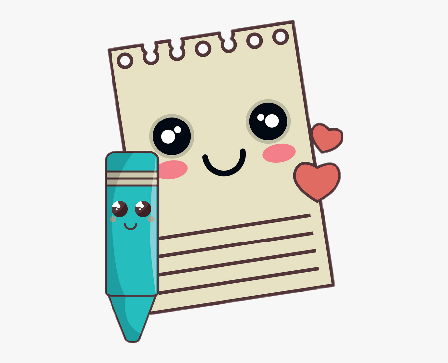 Png Download , Png Download - Notebook And Pencil Kawaii, Transparent Clipart