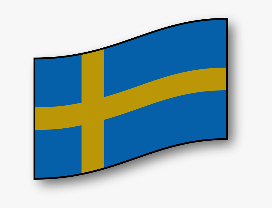 Sweden Flag - Desenho Da Bandeira Da Suécia, Transparent Clipart