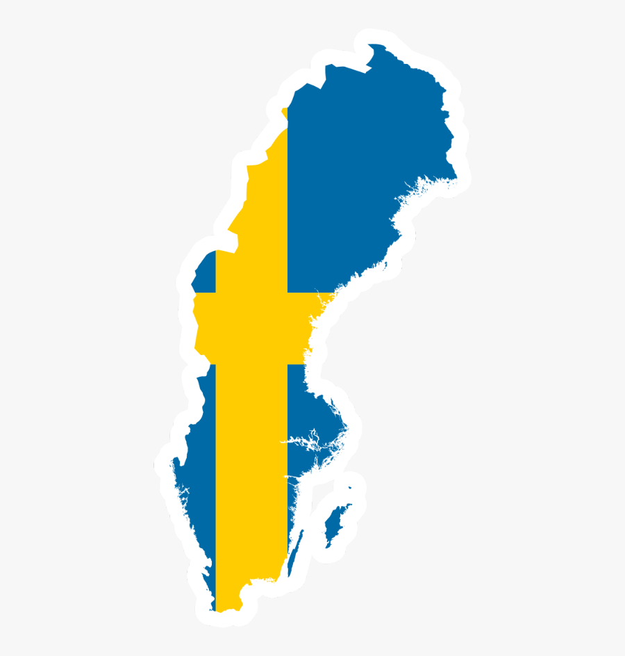 Sweden Swedish Freetoedit - Sweden Flag Country Map, Transparent Clipart