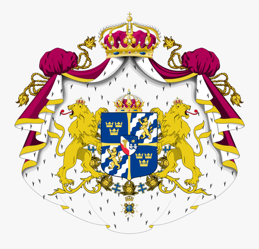 Greater Coat Of Arms Sweden, Transparent Clipart