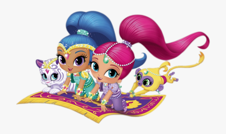 Shimmer And Shine On Flying Carpet - Shimmer And Shine Background, Transparent Clipart