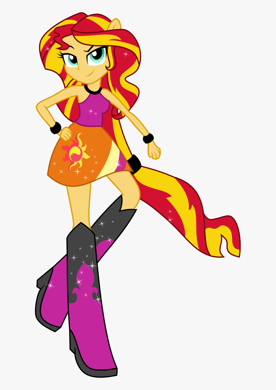 Rainbow Rocks Sunset Shimmer Clipart , Png Download - Sunset Shimmer Twilight Sparkle Equestria Girl, Transparent Clipart