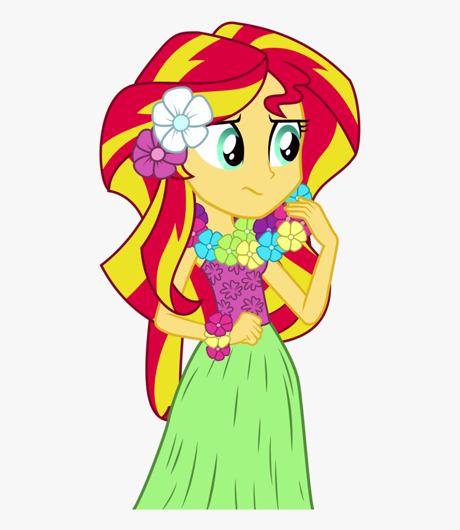 Hula Sunset Shimmer By Mohawgo - Sunset Shimmer My Little Pony Equestria Girls, Transparent Clipart
