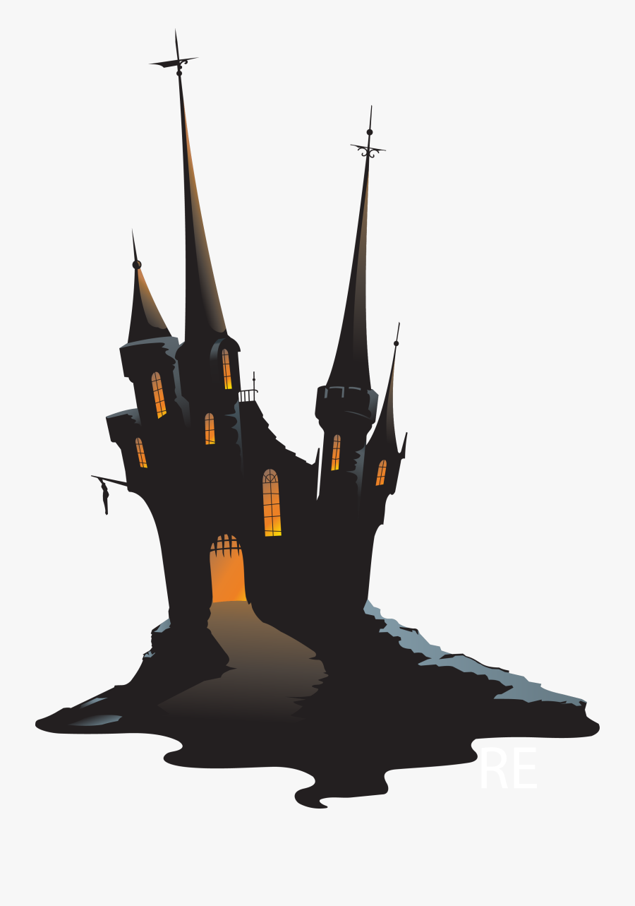 Haunted Castle Clip Art - Haunted Castle Clipart, Transparent Clipart