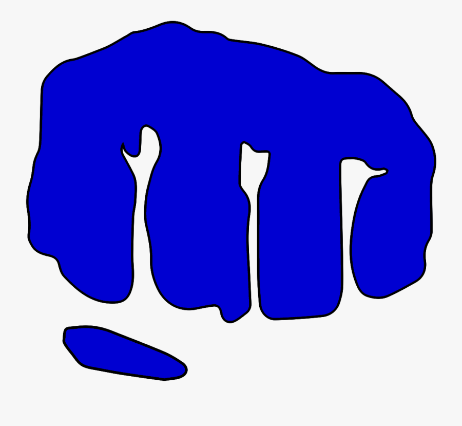 Blue Fist Transparent, Transparent Clipart