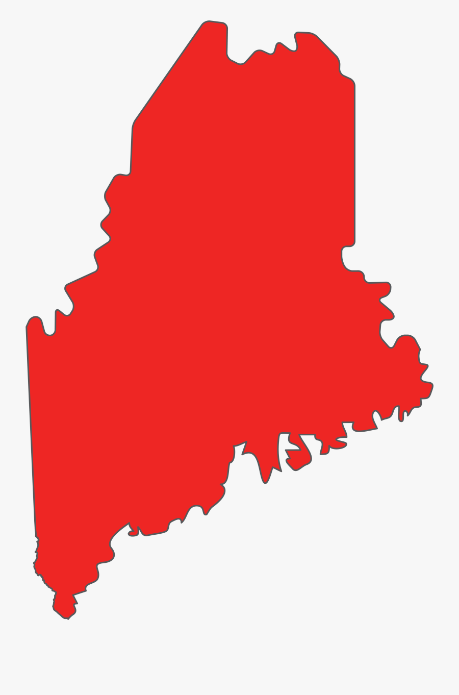 Map Of Poverty In Maine, Transparent Clipart