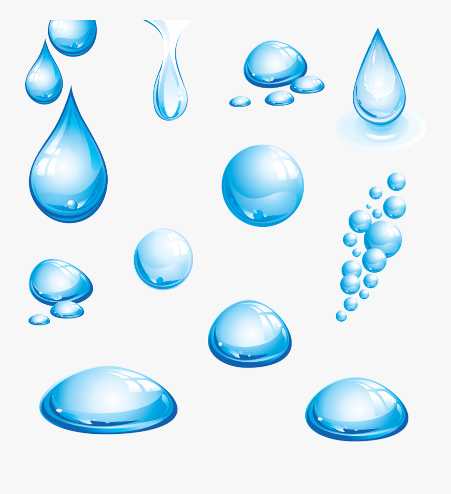 Water Bubbles Png Image - Blue Water Drops Png, Transparent Clipart