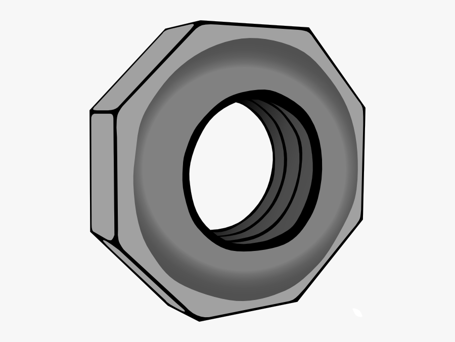 Hex Nut Svg Clip Arts - Animated Nut And Bolt, Transparent Clipart