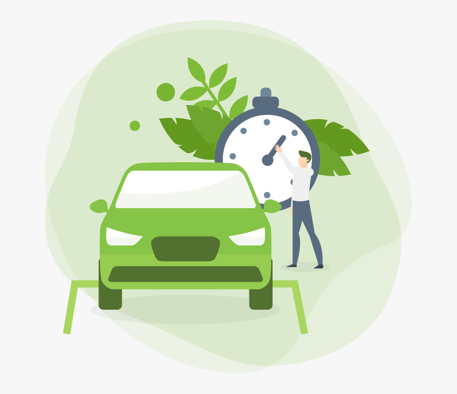 Lower Car Emissions With Parking Guidance System - Illustration, Transparent Clipart