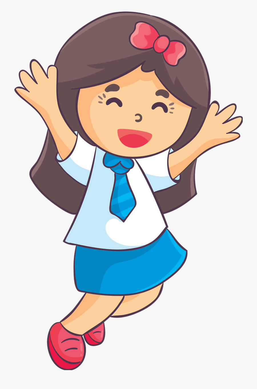 School Kids Clip Art, Transparent Clipart