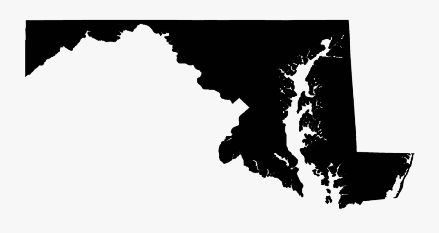 15 Maryland Vector Silhouette For Free Download On - Map Of Maryland, Transparent Clipart
