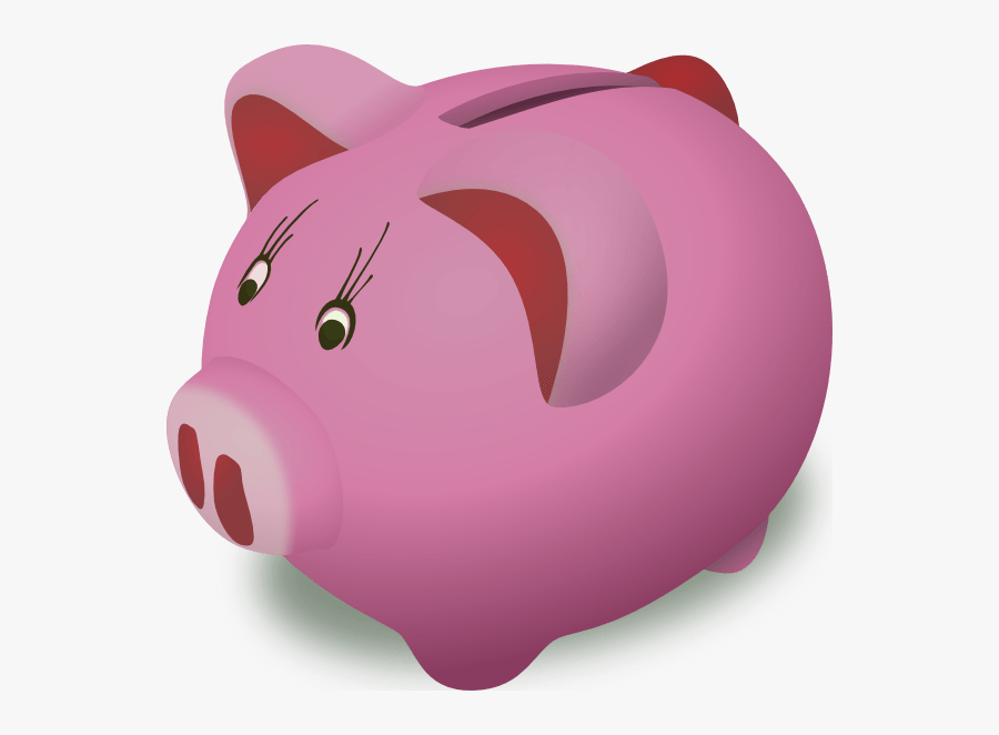 Piggybank Pink Clip Art - Piggy Bank Clip Art, Transparent Clipart