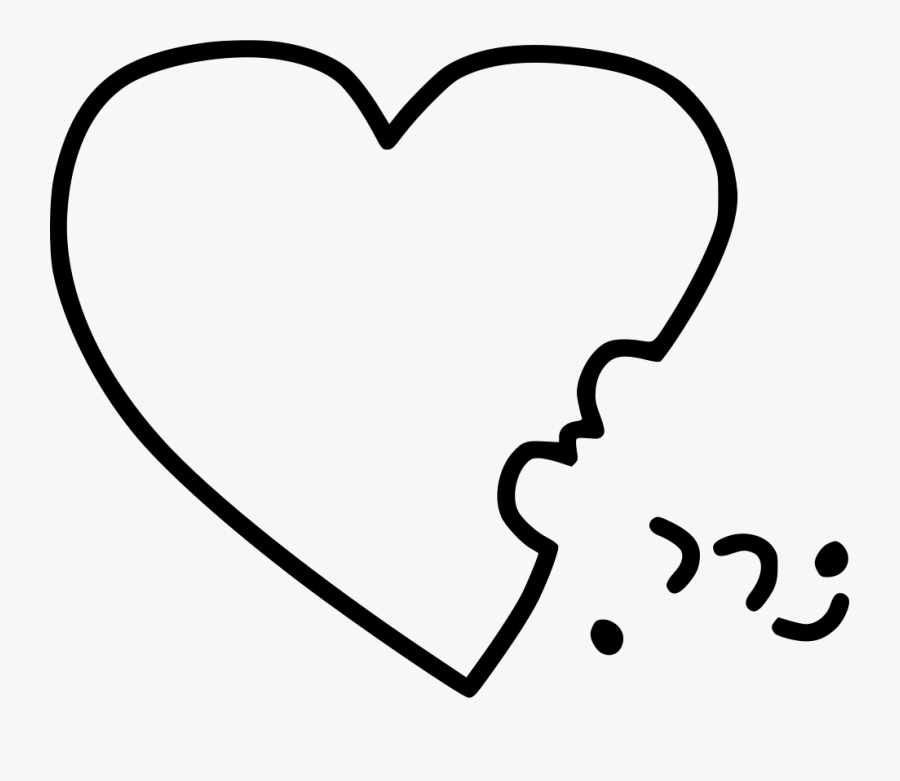 Heart Cake Chocolate Bite Celebrate Comments - Heart, Transparent Clipart