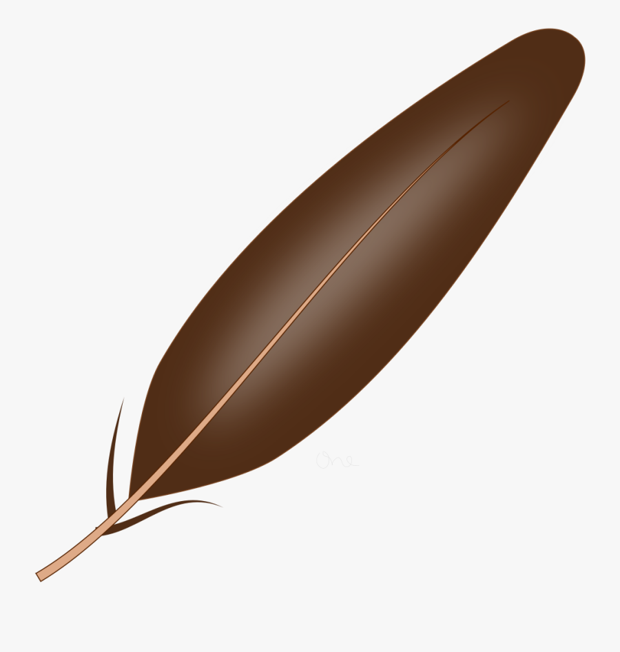 Njiwa Feather - Brown Feather Clipart, Transparent Clipart
