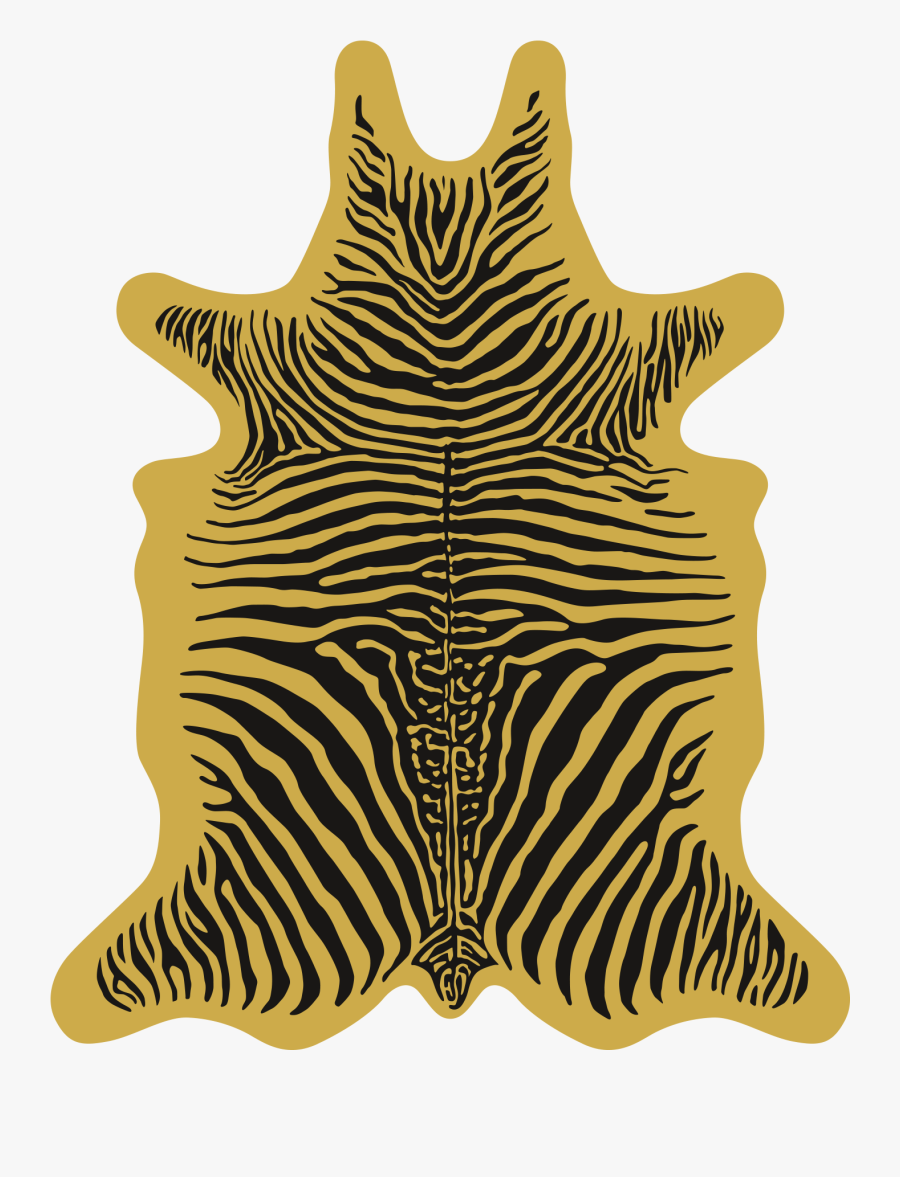 Zebra Vinyl Floormat - Tapis Vinyle Zebre, Transparent Clipart
