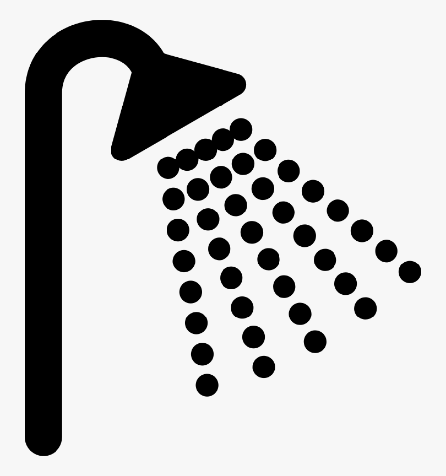 Aiga Shower Sign Inverted Vector Graphics - Shower Clipart Black And White, Transparent Clipart