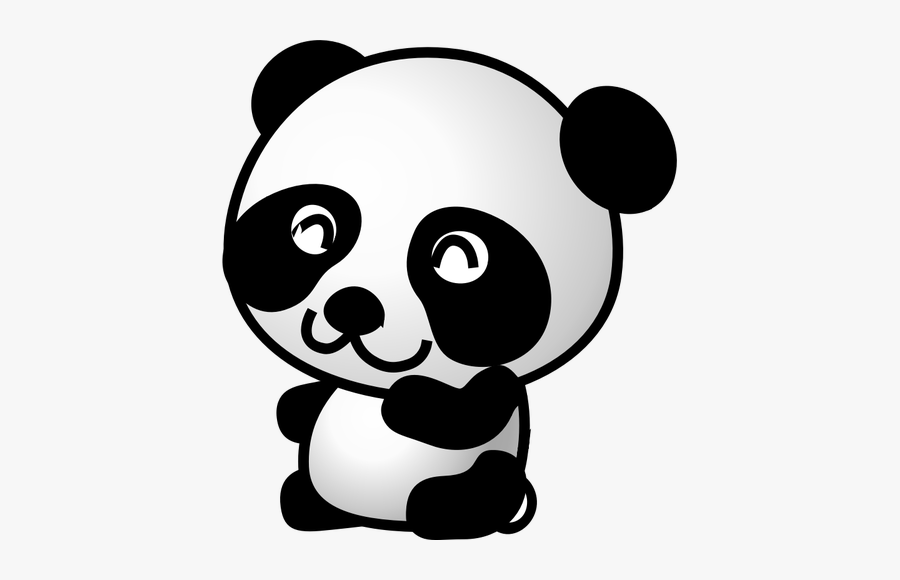 Vector Clip Art Of Bear Having A Laugh - Panda Clipart No Background, Transparent Clipart