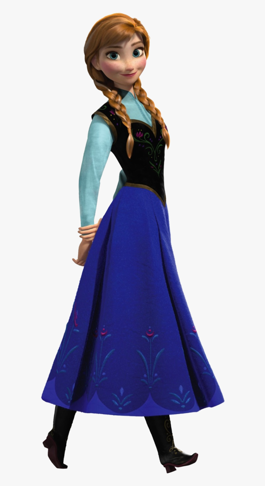 Transparent Costumes Clipart - Elsa Anna Frozen Characters, Transparent Clipart