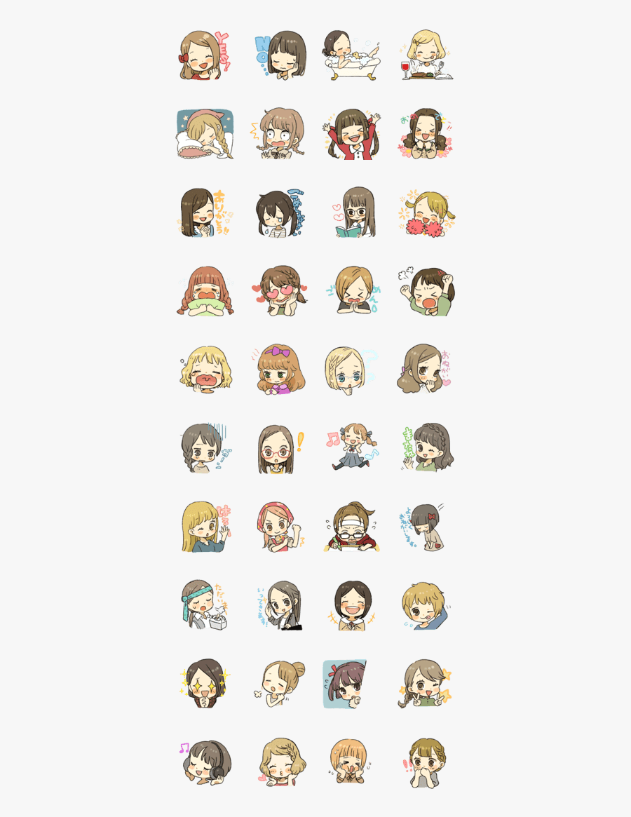 Anime Alice In Wonderland Stickers, Transparent Clipart