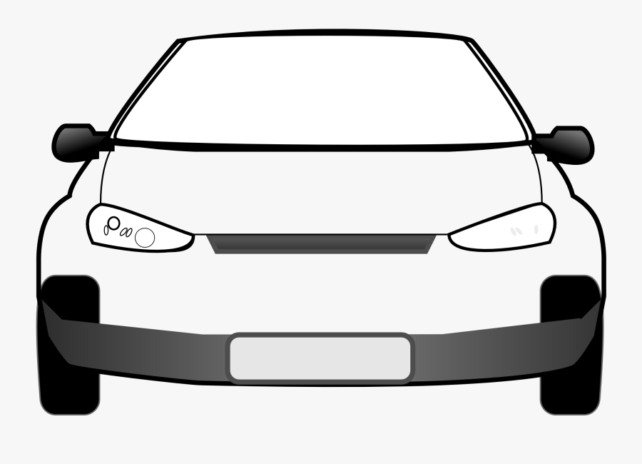 Car Vector - Clip Art Front Of Car, Transparent Clipart