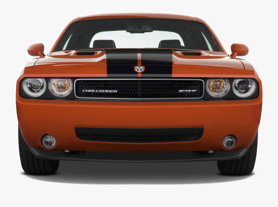 Muscle Car Grill Png - 2008 Dodge Challenger Front, Transparent Clipart