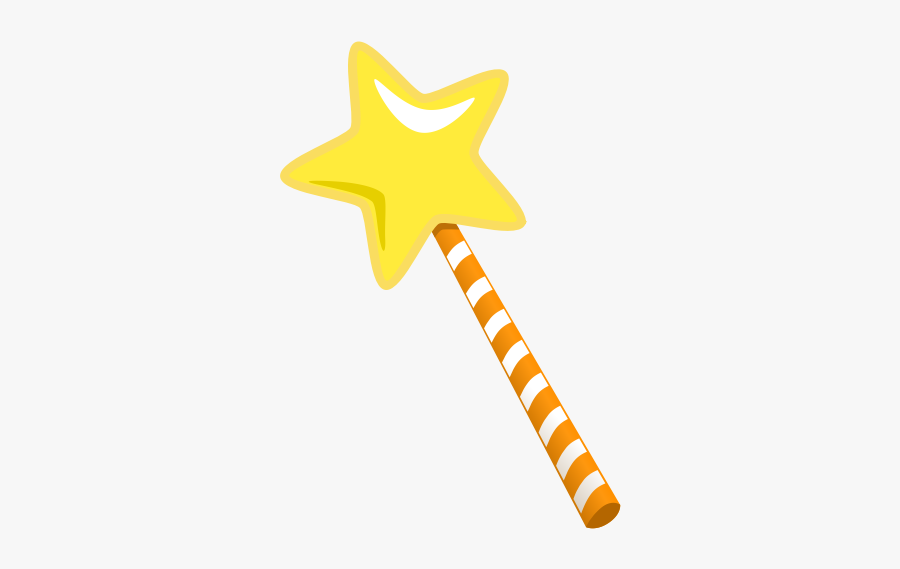 Magic Wand Cartoonish, Transparent Clipart