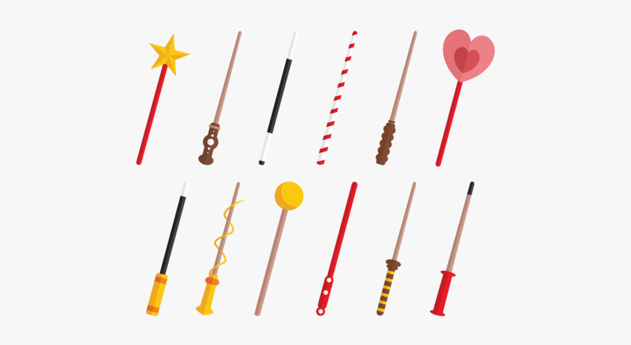 Magic Stick Flat Icons - Magic Sticks, Transparent Clipart
